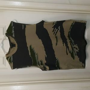 Express mens Camo muscle tee Medium